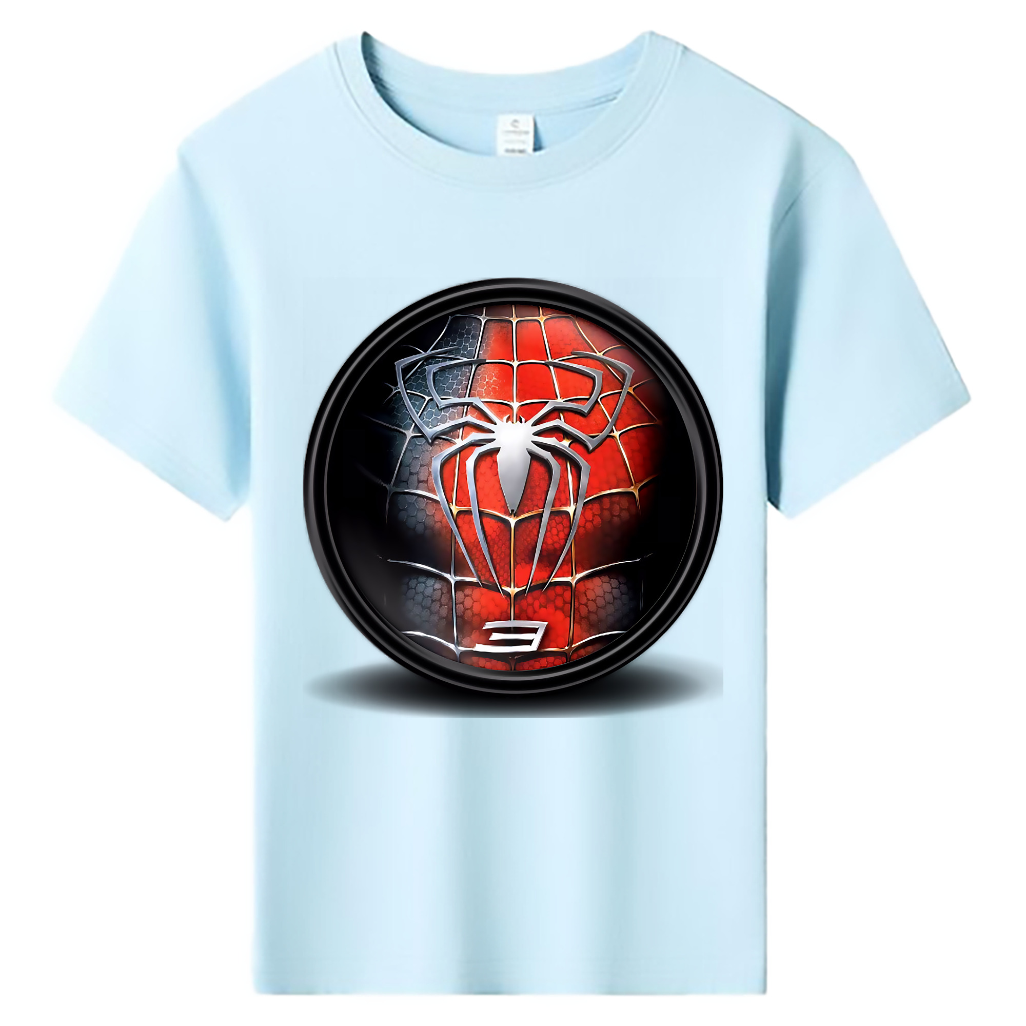 （画像用） Spider Man スパイダーマン 綿100％キッズTシャツ（フロントプリント）